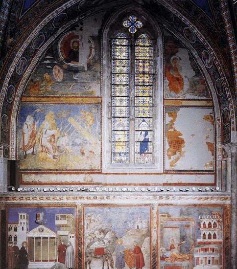 GIOTTO di Bondone Frescoes in the fourth bay of the nave Germany oil painting art
